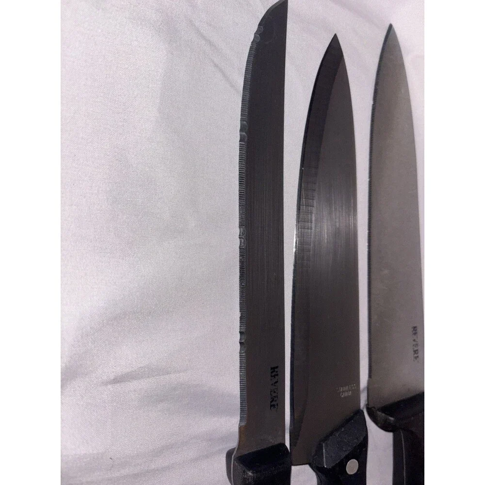 2 Revere 1 Unbranded Full Tang Lot of 3 Knives